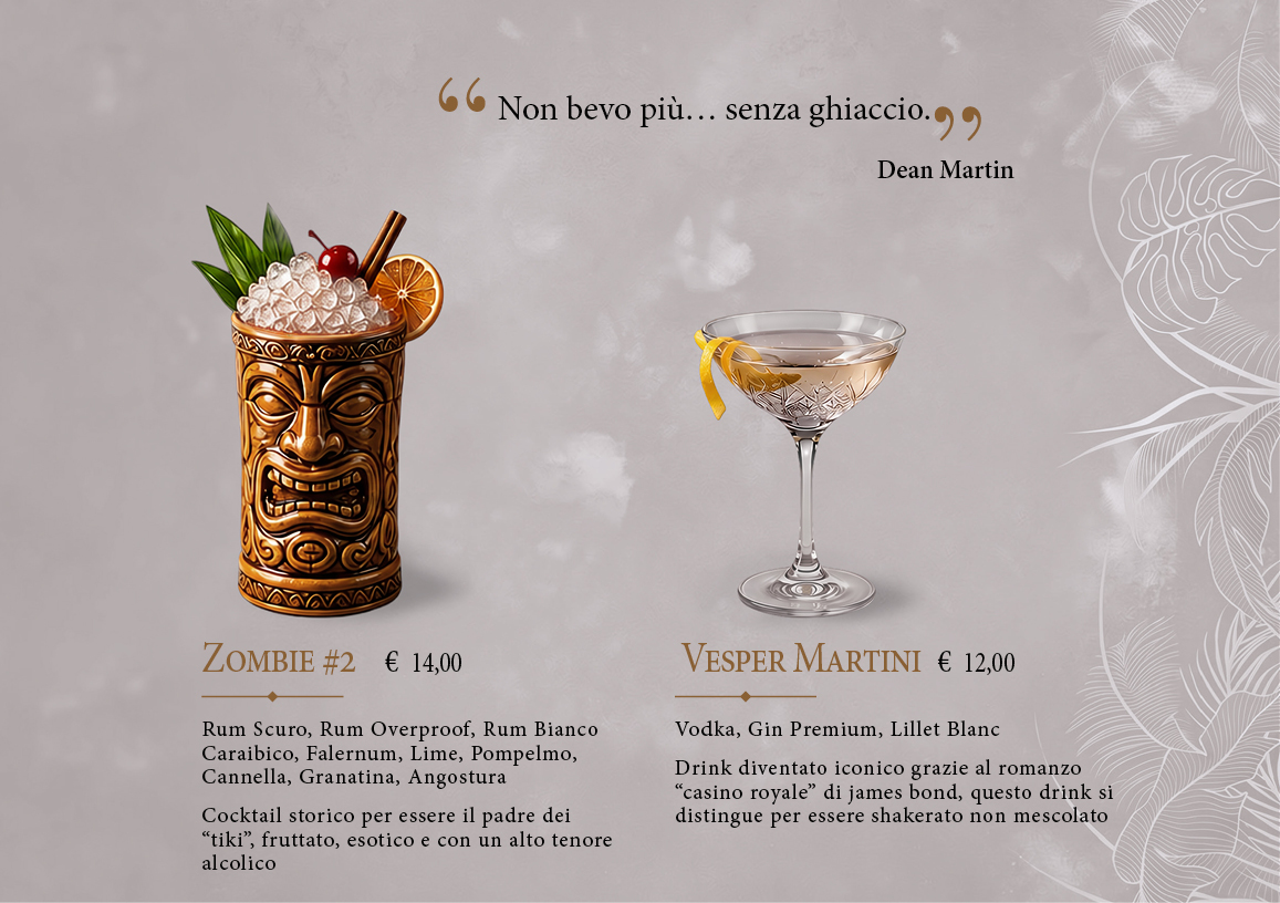 Listino cocktail REV413