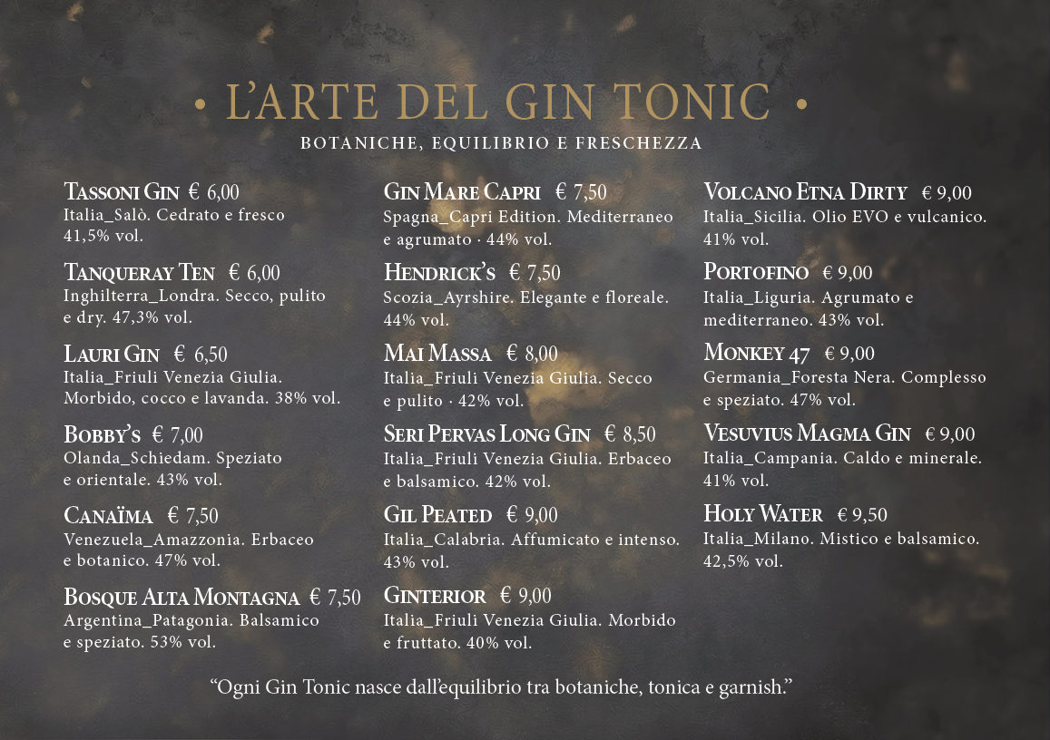 Listino cocktail REV416