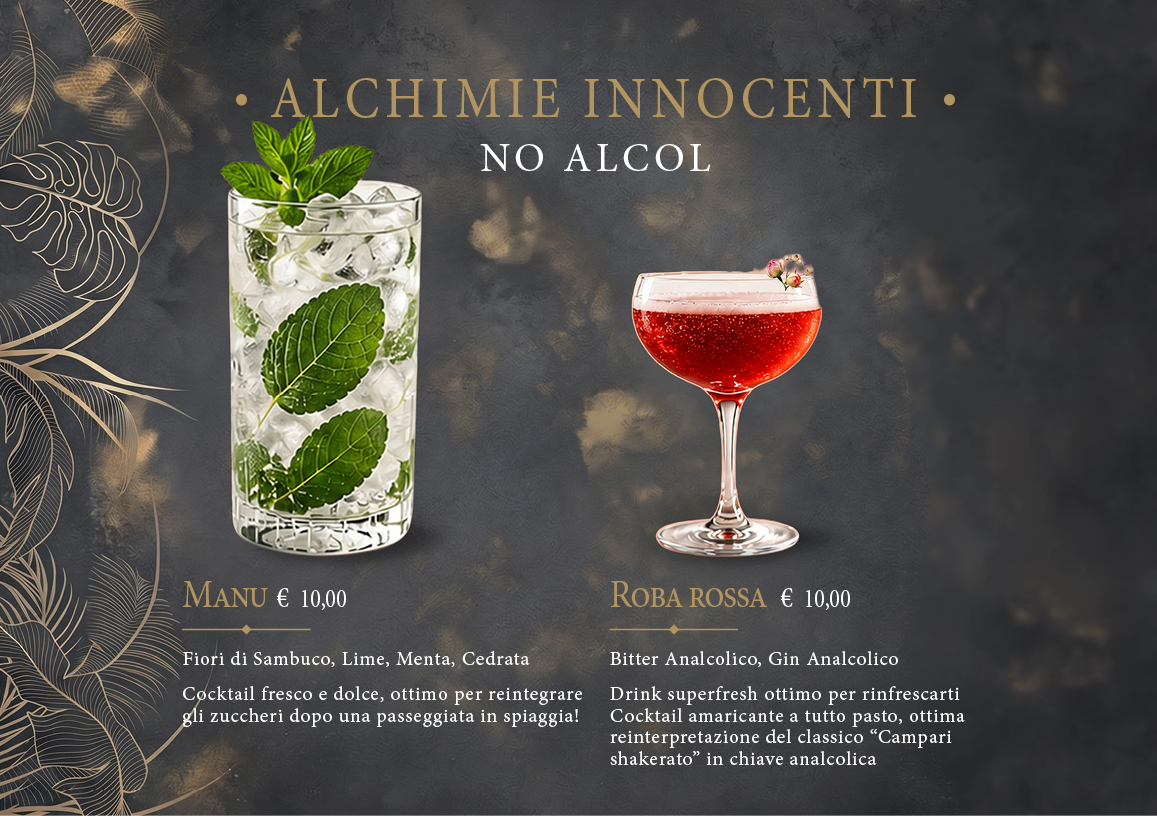 Listino cocktail REV48